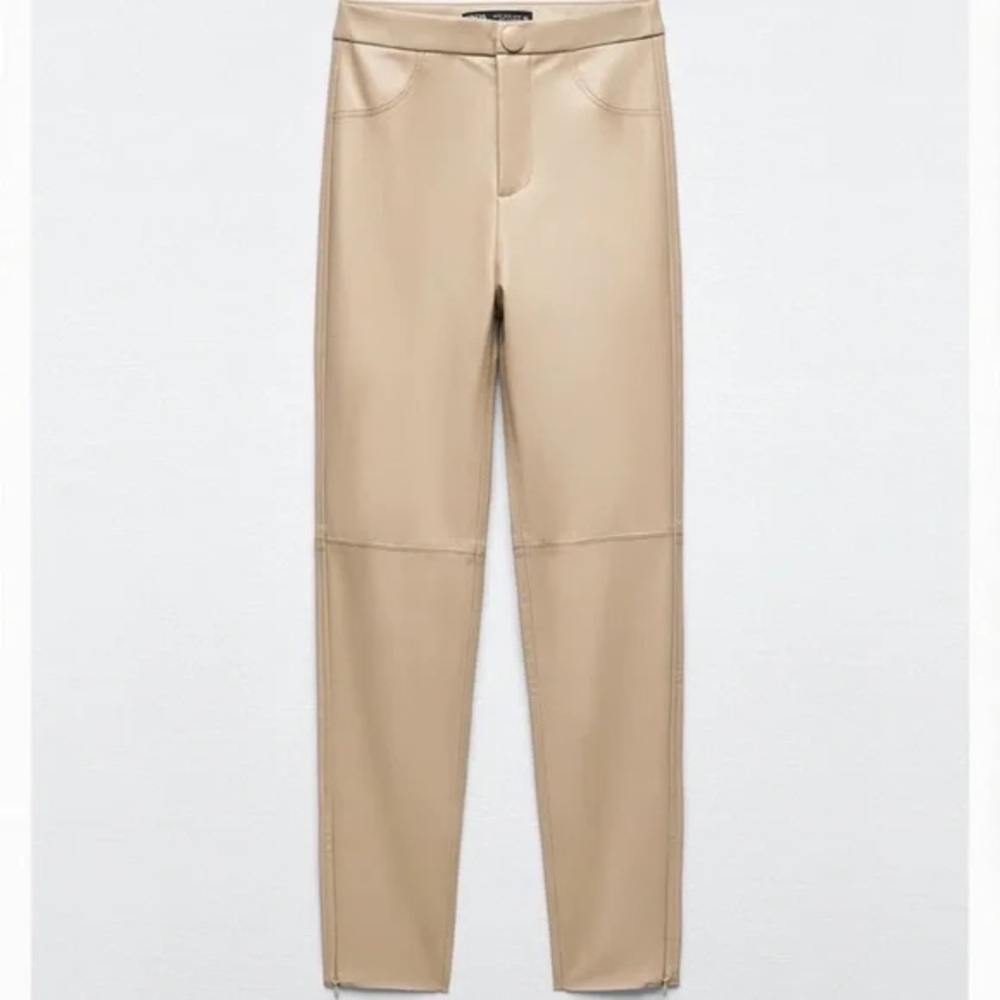 Zara faux leather pants